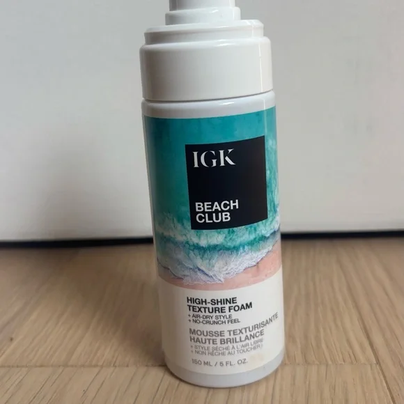 IGK Beach Club High Shine Texture Foam 5oz Missing Cap - Picture 3 of 6